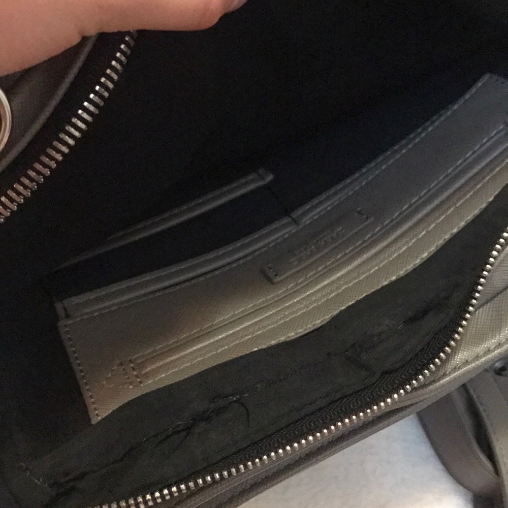Zara Basic Collection Gray Purse Bag - image 6